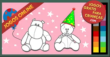 Desenhos para colorir online para criancinhas de 2, 3, 4 e 5 anos: Pintar anivers